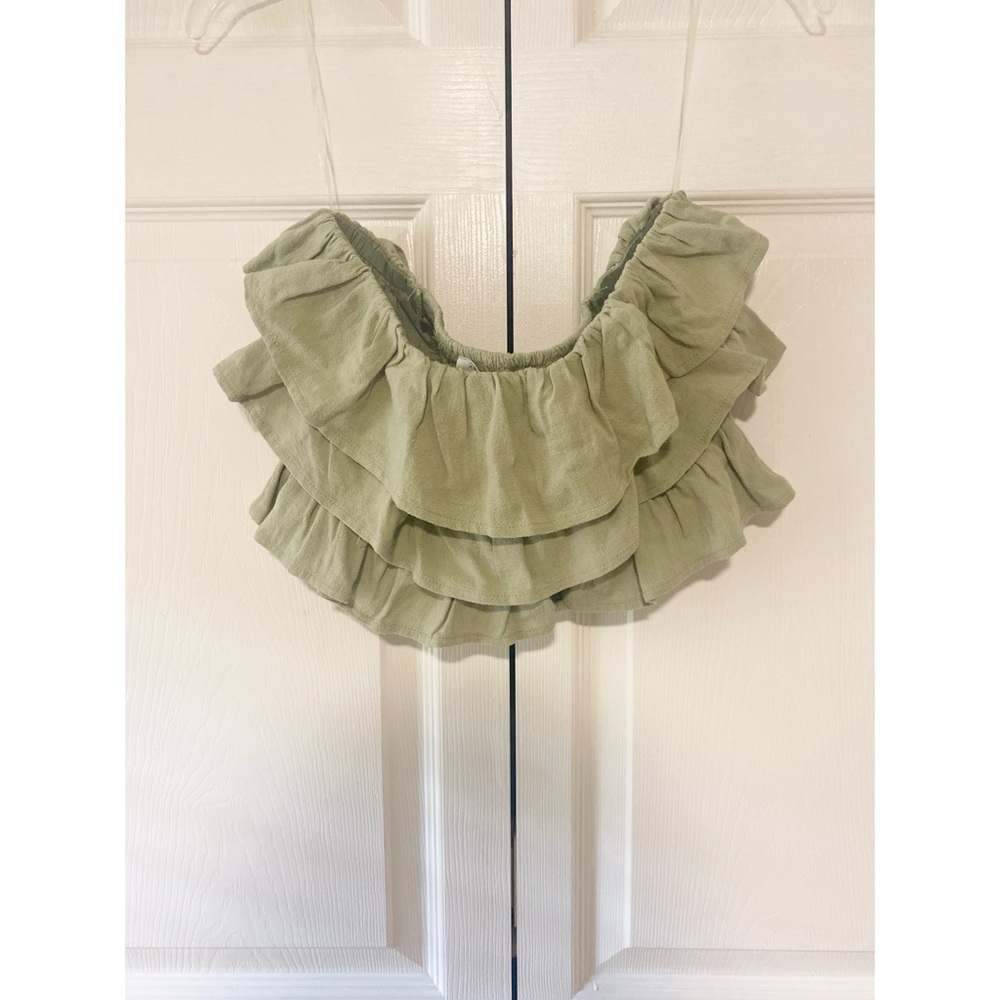 Altar'd State Desert Sage Layered Crop Top New